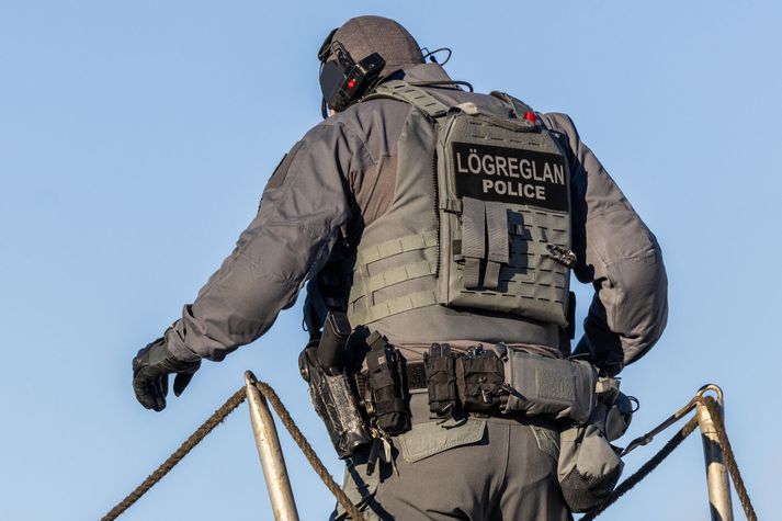 Sérsveit Ríkislögreglustjóra tók þátt í aðgerðinni til þess að tryggja öryggi lögreglu og annara sem komu að verkefninu. Myndin er úr safni.