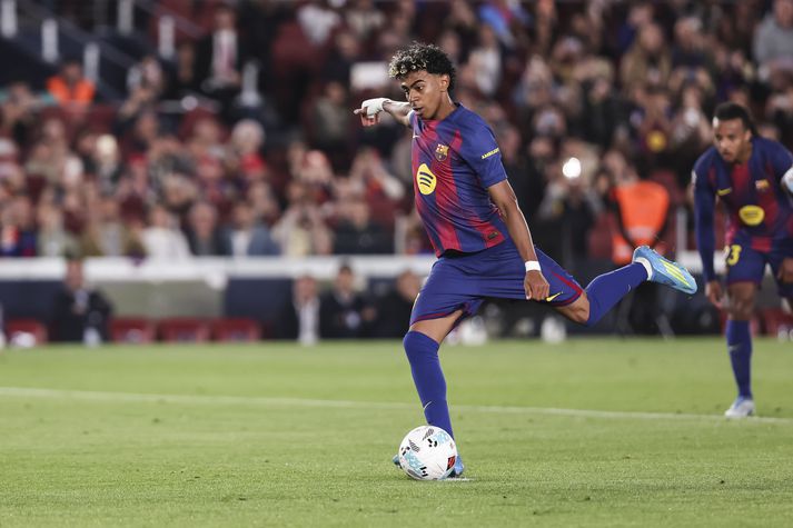 Yamal skoraði eina mark leiksins í kvöld