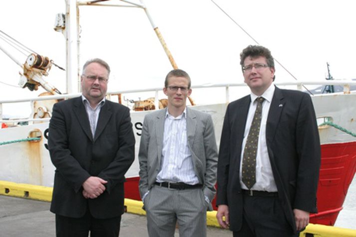 Gísli Svan Einarsson, framkvæmdastjóri Versins-Vísindagarða í Skagafirði, Sveinn Margeirsson, Matís, og Ólavur Gregersen, verkefnastjóri Sustainable Food Information.