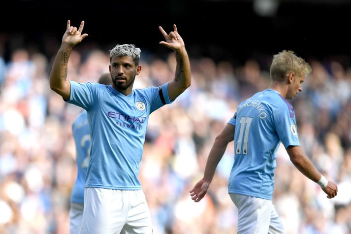 Sergio Aguero hefur raðað inn mörkum í upphafi tímabilsins