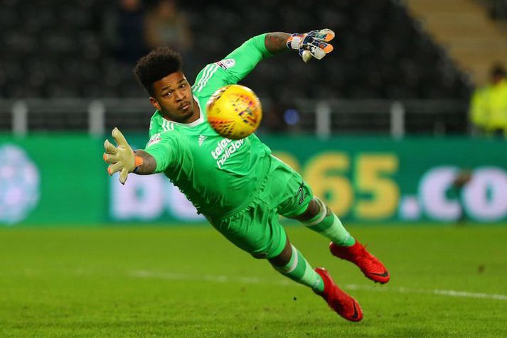 Jamal Blackman sést hér í leik með Sheffield United sem fékk hann á láni frá Chelsea.