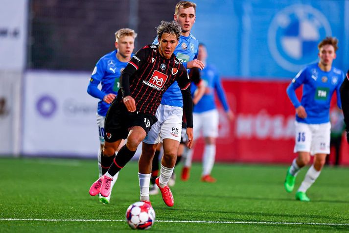 Danijel Dejan Djuric fær að halda markinu sínu á móti Breiðabliki.