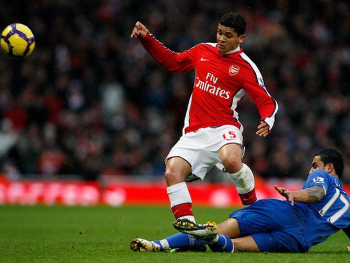 Denilson í leiknum á móti Everton um helgina.