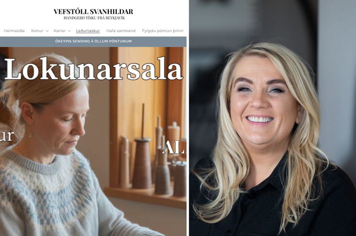 Útvarpskonan fyrrverandi Sigga Lund hélt að peysurnar frá Vefstól Svanhildar væru alvöru en þær reyndust eintóm svik.