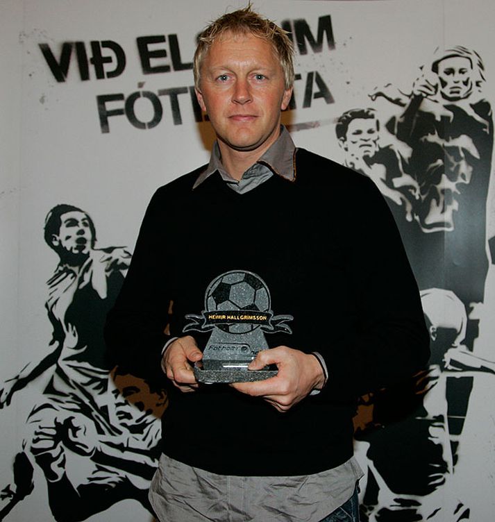 Heimir Hallgrímsson, þjálfari ársins í 1. deild. Mynd/Fótbolti.net