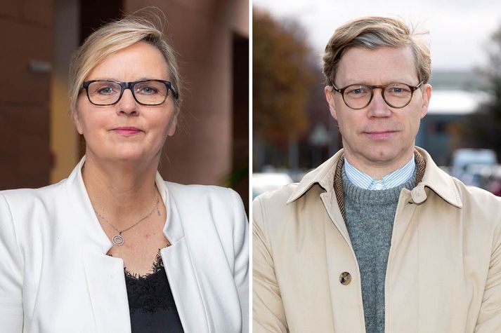 Marta Guðjónsdóttir og Gísli Marteinn Baldursson.