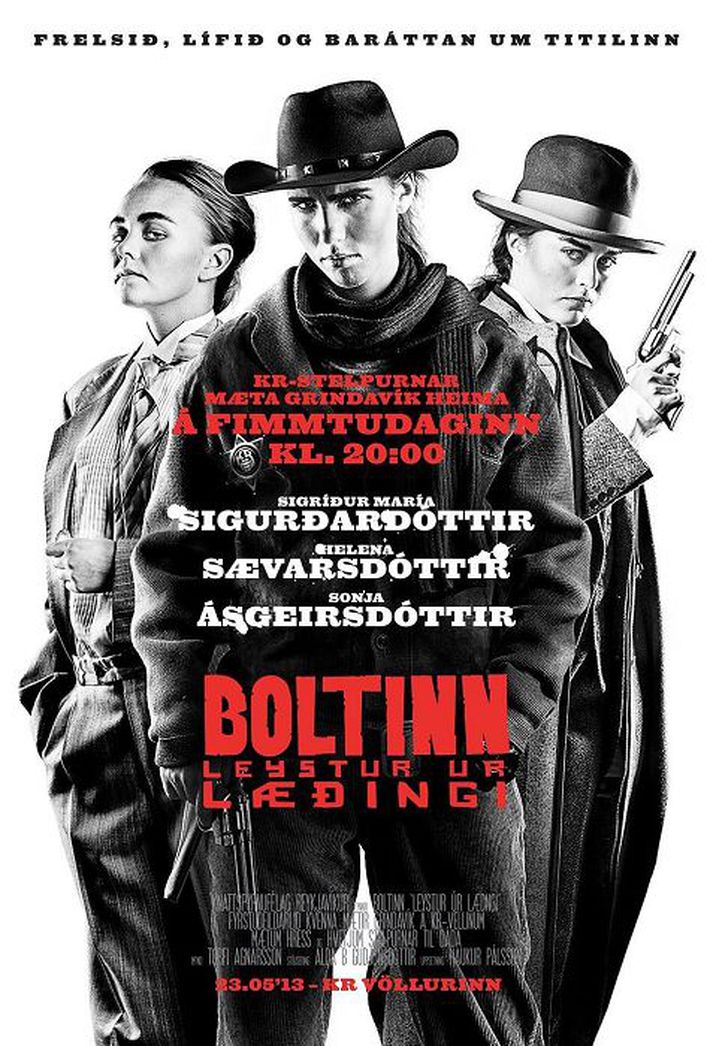 Kvennaráð KR vill að kvennaboltanum sé betur sinnt. Plakat í anda Django Unchained hefur vakið athygli.