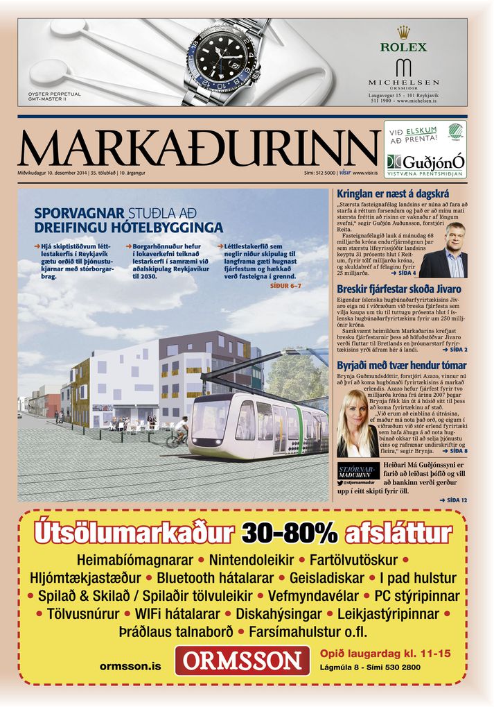 Nýjasta tölublað Markaðarins kom út í dag.