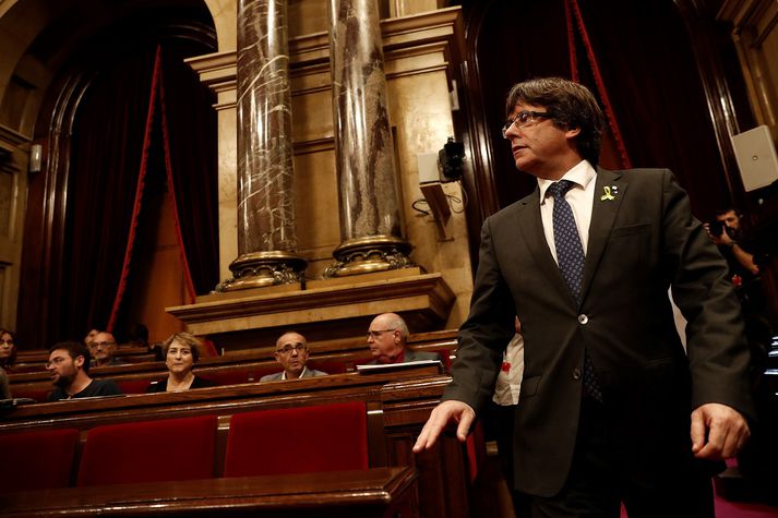 Carles Puigdemont, forseti héraðsstjórnar Katalóníu.