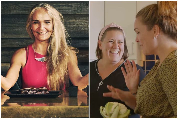 Fanney Dóra Sigurjónsdóttir matreiðslumaður og í kokkalandsliðinu framreiddi veislumáltíð með Hoisin veganönd í ýmsum útgáfum og bökuðu blómkáli sem féll í góðan jarðveg hjá tilraunadýri heimilisins, Hlédísi Sveinsdóttur.