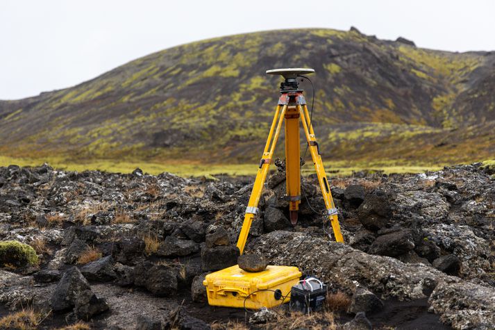 Jarðskjálftamælir á Reykjanesskaga. Mynd úr safni.