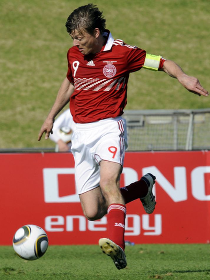 Jon Dahl Tomasson, fyrirliði danska landsliðsins.