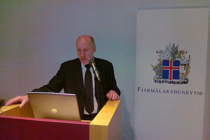 Steingrímur J. Sigfússon kynnti fjárlagafrumvarpið í Þjóðmenningarhúsinu í morgun.