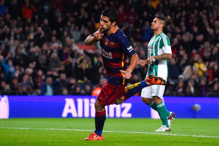 Suárez er kominn með 13 mörk í spænsku deildinni.