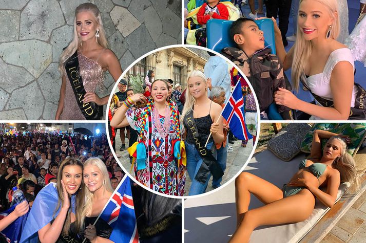 Guðrún Sigurbjörnsdóttir varð að flýja land um helgina þegar hún tók þátt í Miss Global.