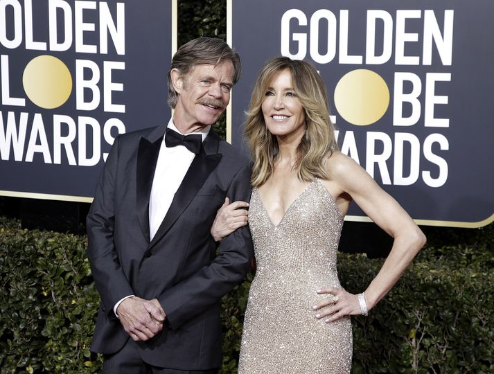 Felicity Huffman (t.h.) og eiginmaður hennar William H. Macy (t.v.) mynda saman ofurparið sem hefur verið nefnt Filliam H. Muffman.