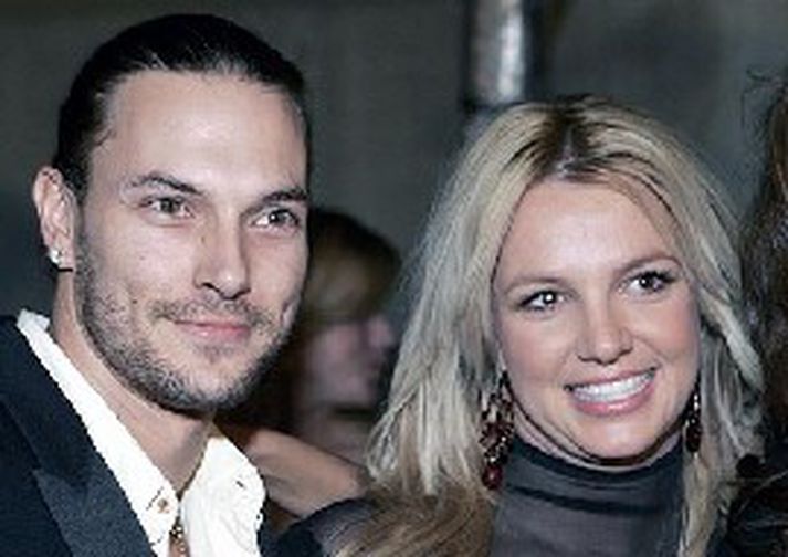 Britney með fyrrum eiginmanni sínum og barnsföður, Kevin Federline