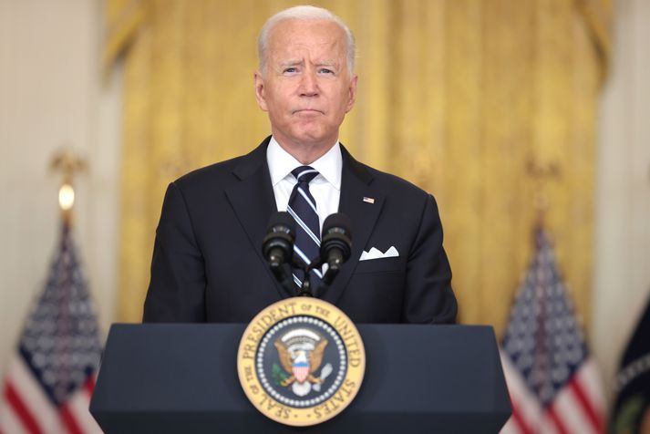 Joe Biden finnur til með íbúum Kentucky og fleiri ríkja.