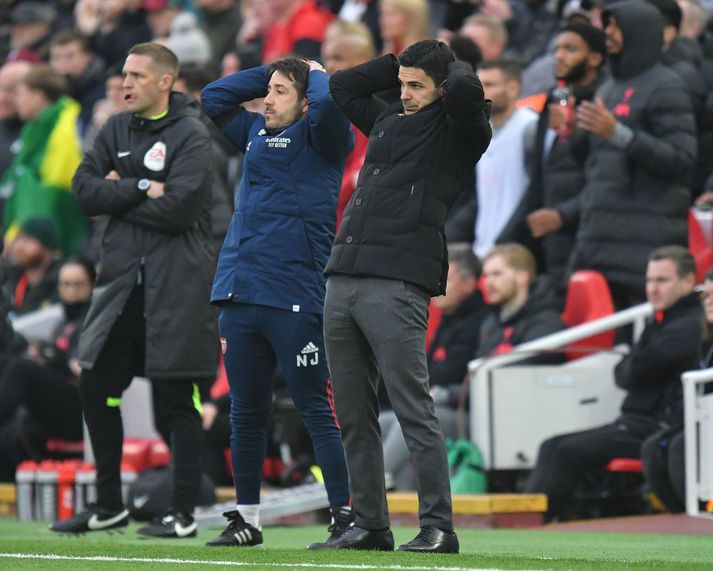 Mikel Arteta var ekki ánægður eftir annað jafnteflið í röð.