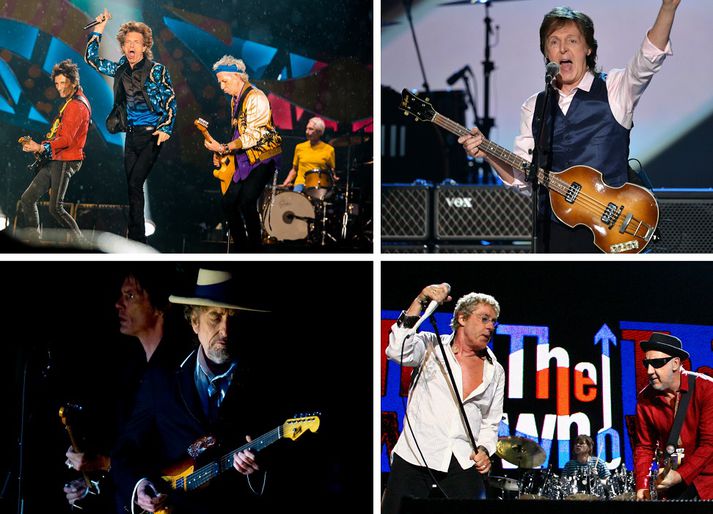 Rolling Stones, Bob Dylan, Paul McCartney, The Who, Roger Waters og Neil Young munu koma fram á sömu tónlistarhátíðinni næsta haust.