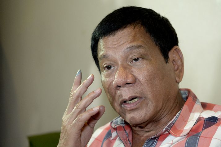 Rodrigo Duterte tekur við völdum á Filippseyjum í lok júní.