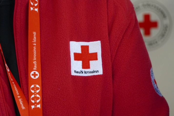 Frú Ragnheiður er á vegum Rauða krossins.