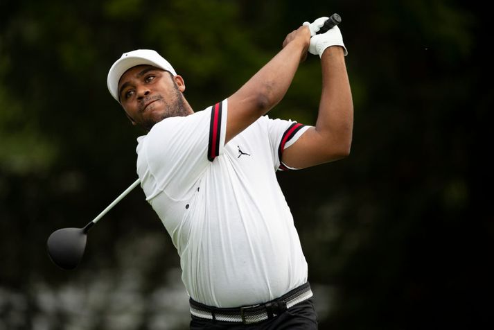 Harold Varner III á fyrsta degi Greenbrier Classic.