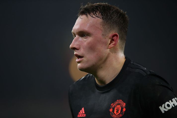 Phil Jones í leiknum um helgina.