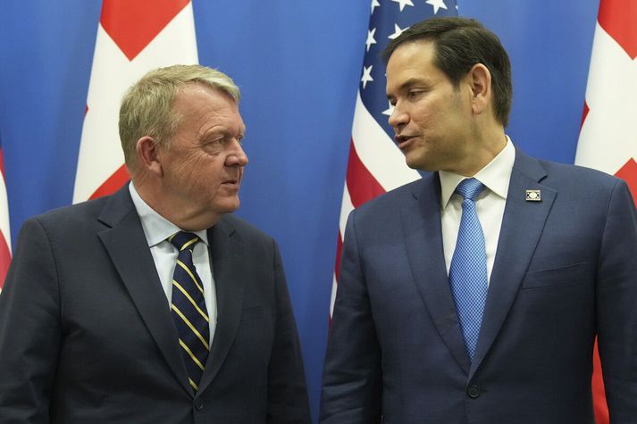 Lars Lokke Rasmussen og Marco Rubio, utanríkisráðherrar Danmerkur og Bandaríkjanna.