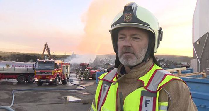 Jens Heiðar Ragnarsson, szef straży pożarnej z Akranes i Hvalfjörður.