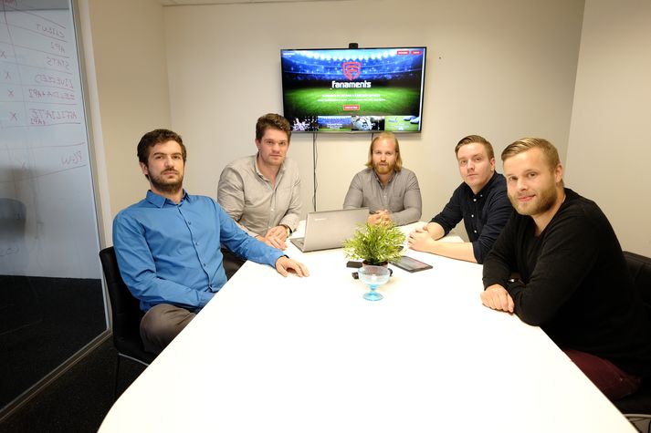 þeir Arnór Kári Davíðsson, Guðmundur Sveinsson og Bragi Ægisson.