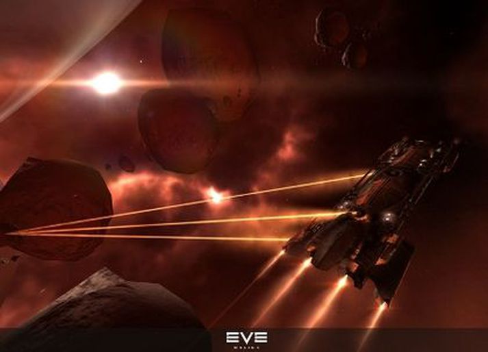 Myndskot úr EVE-online.