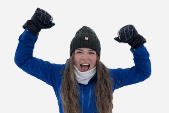 Sonja Lí Kristinsdóttir fagnar því eflaust að fá óvænt sæti á leikunum á Ítalíu.