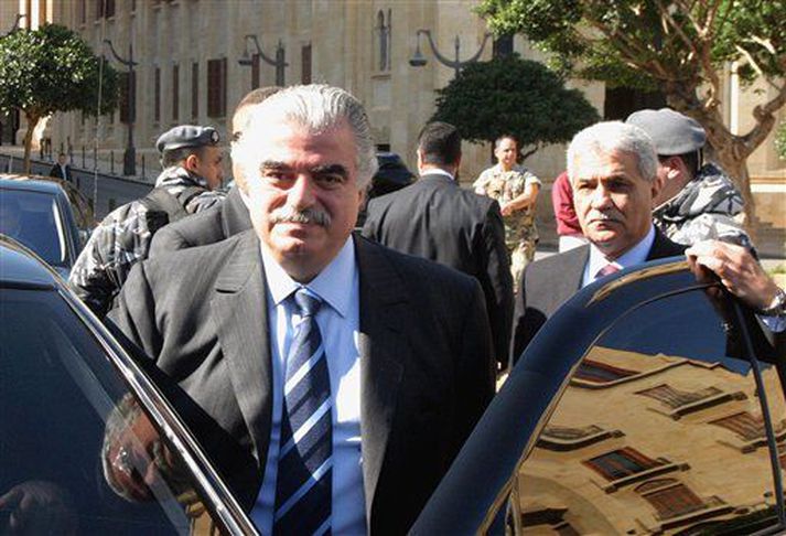 Rafik Hariri var myrtur í sprengjutilræði í febrúar 2005.