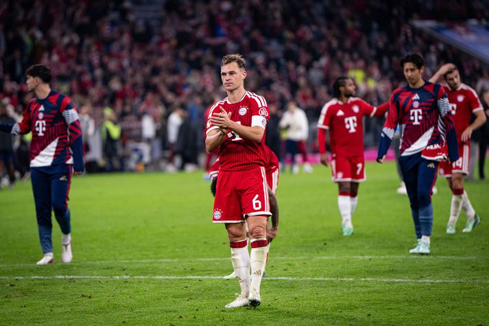 Joshua Kimmich verður í faðmi fjölskyldunnar í kvöld þegar Bayern München tekur á móti Arsenal í Meistaradeild Evrópu í kvöld.