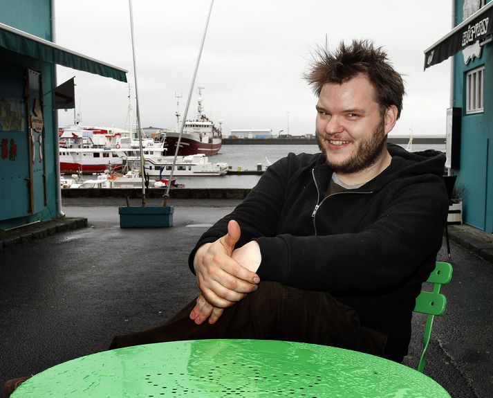 Svavar Knútur var að koma heim úr fjögurra mánaða tónleikaferðalagi.