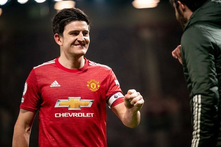 Harry Maguire og félagar mæta Granada á útivelli í kvöld.