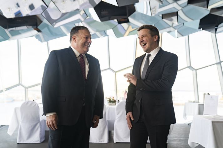 Mike Pompeo og Guðlaugur Þór Þórðarson.