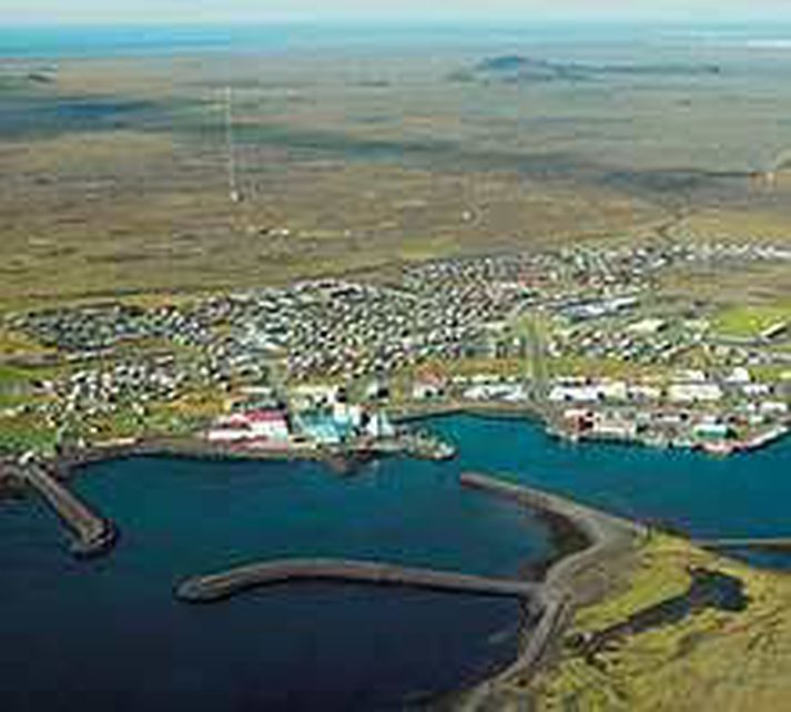 Grindavík að sumri.