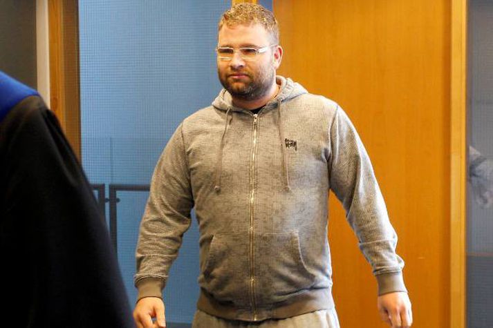Steinar Aubertsson í Héraðsdómi Reykjaness í morgun.