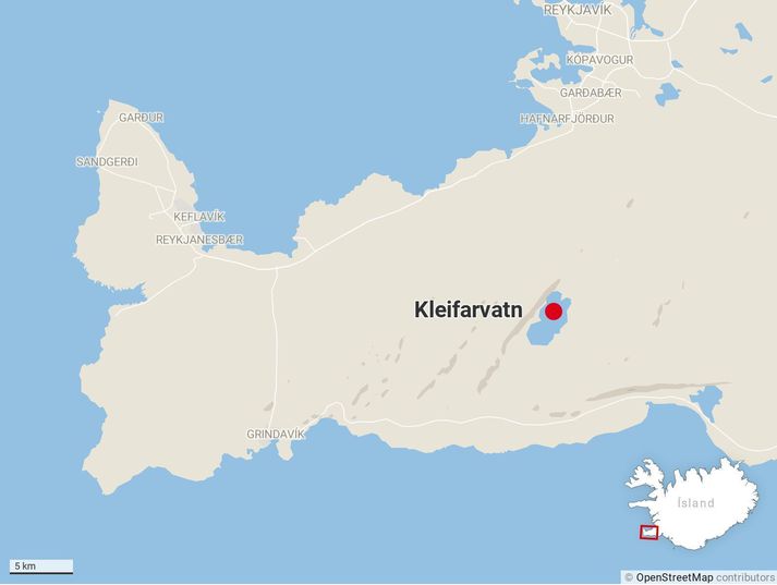 Skjálftarnir mældust við Kleifarvatn.