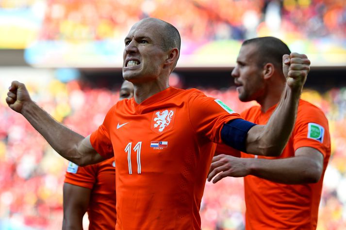 Leikmenn hollenska liðsins.