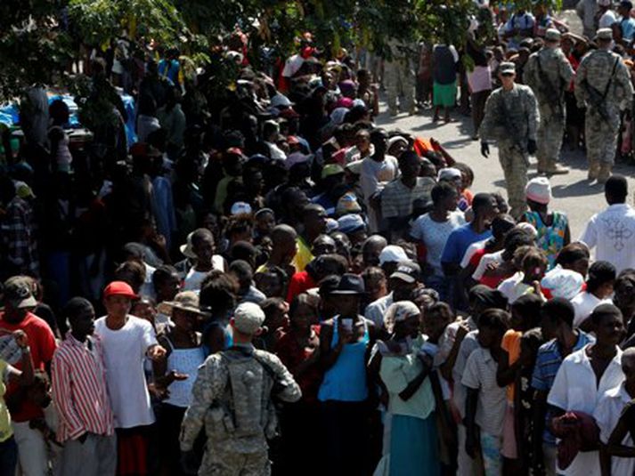 Frá Port au Prince í dag.