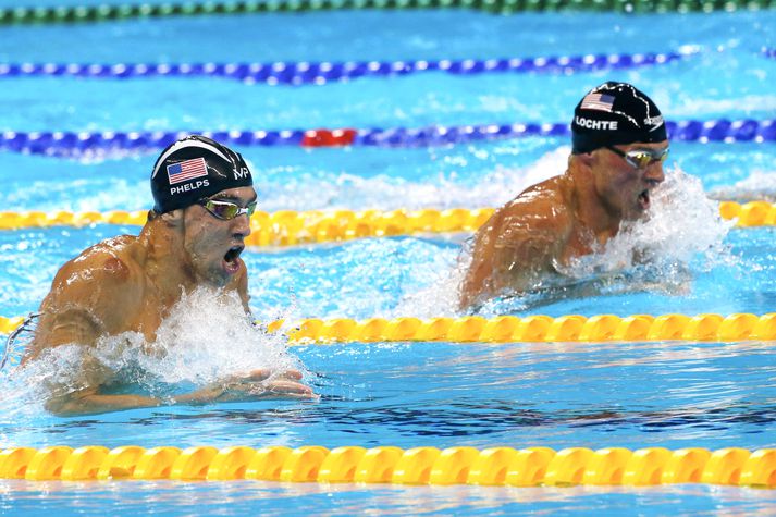 Lochte hefur háð margar baráttur gegn Michael Phelps en yfirleitt þurft að horfa á eftir gullinu.