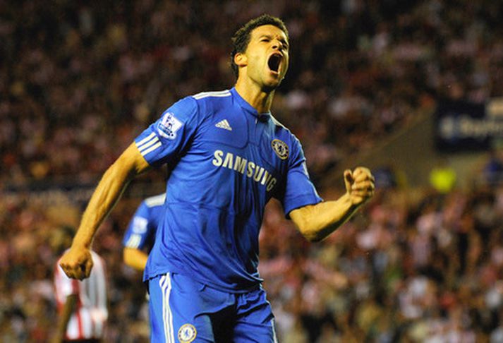 Michael Ballack í leik með Chelsea.