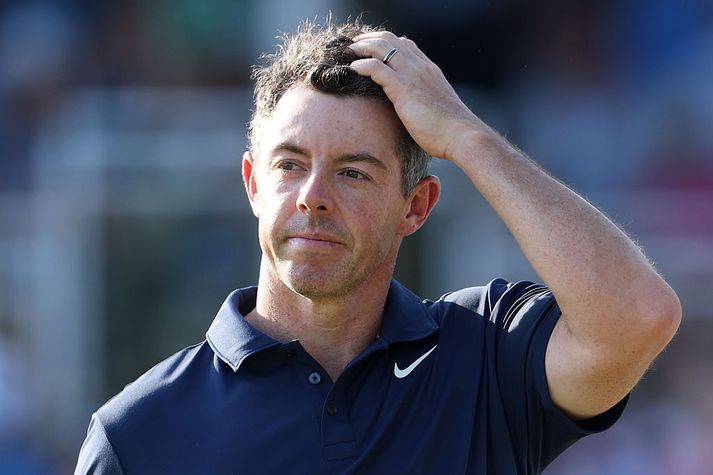 Rory McIlroy náði ekki sínu besta fram um helgina.