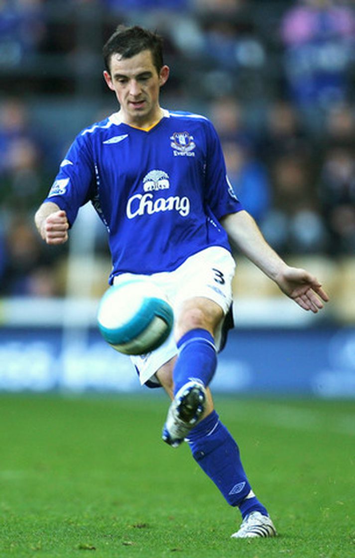 Leighton Baines í leik með Everton í október síðastliðnum.