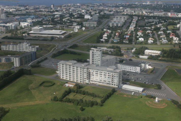 Drengurinn var fluttur á slysadeild og er nú haldið sofandi í öndunarvél.