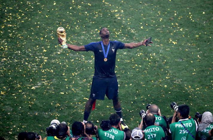 Paul Pogba spilaði stórt hlutverk er Frakkland varð heimsmeistari í Rússlandi 2018.