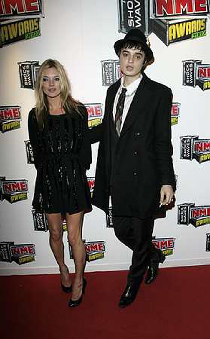Doherty og kærastan, Kate Mioss, við verðlaunaafhendingu NME  í byrjun mars 2007.